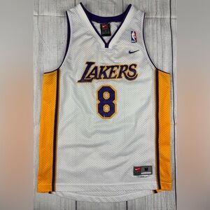 VGC! VTG Nike Los Angeles Lakers Kobe Bryant #8 Swingman Jersey Home White Sz M
